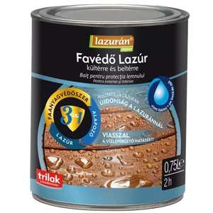 Lazurán Aqua favédő lazúr 3in1 - Vizes vékonylazúr