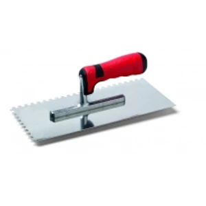 Glettelő fogazott rozsdamentes 4x4 mm, profi