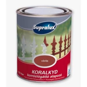 Supralux Koralkyd korróziógátló alapozó vörös 0,25 L