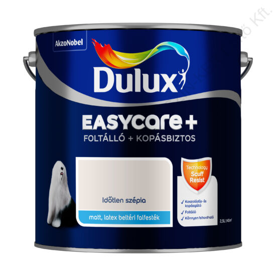 Dulux EASYCARE+ Foltálló+kopásbiztos beltéri falfesték Időtlen szépia 2,5L