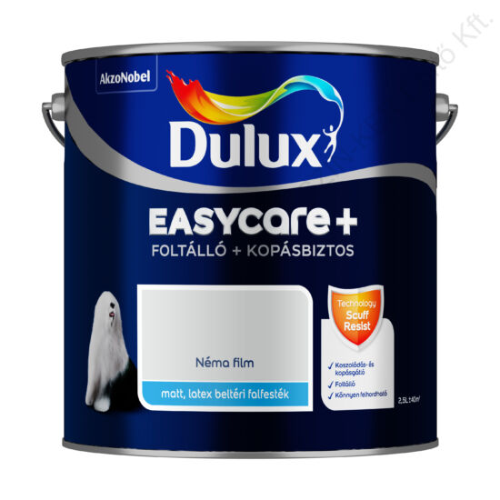 Dulux EASYCARE+ Foltálló+kopásbiztos beltéri falfesték Néma film 2,5L