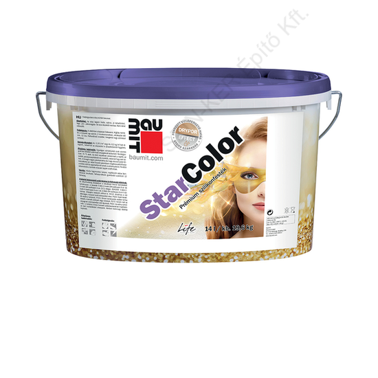Baumit StarColor homlokzatfesték 5 Liter (Fehér színcsoport 0018,0019)