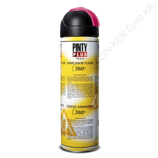 Pinty Plus Tech - Jelölő festék spray 360° (Fluoreszkáló)